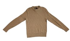 Vintage ALPS MERRIMAC Valley New England Brown Knit Sweater Size Large