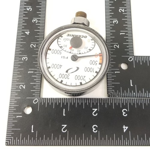 Oceanic 5000 PSI SPG Submersible Pressure Gauge + Thermometer 5,000 Scuba #4325 - Picture 8 of 8