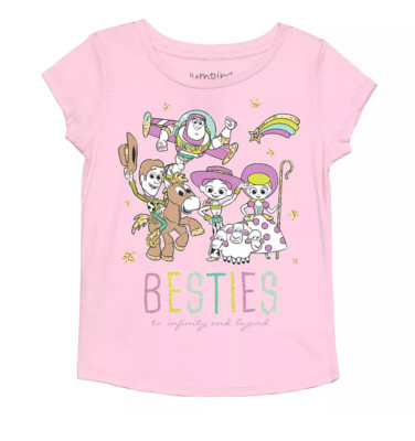 Jumping Beans Disney Pixar Toy Story Girls Size 7 ''Besties & Beyond'' Graphic Tee