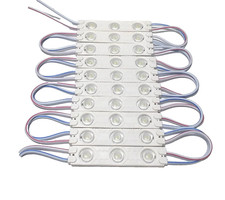 Block of 10 Super Bright 12 Volt AC/DC White LED Lights