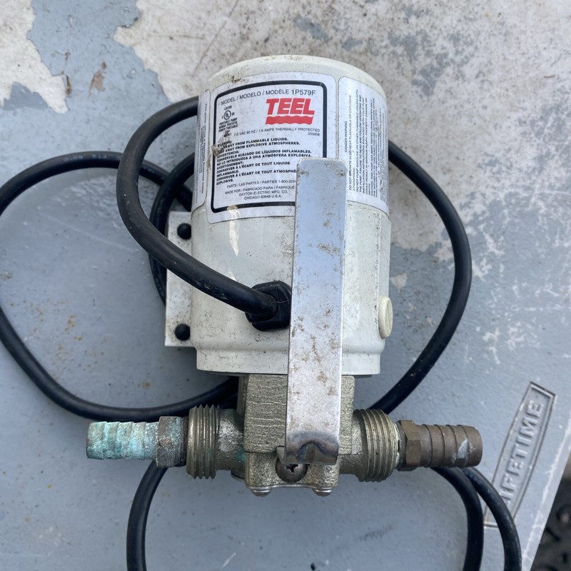 Teel 1P579F 115Vac  62Hz Compact Portable Marine Utility Pump, Made in USA