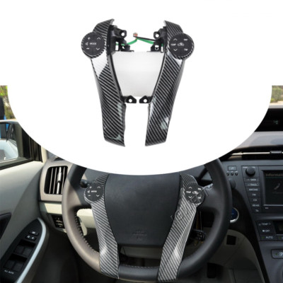 Fits for AQUA PRIUS C Carbon Fiber T Steering Wheel Cruise Control Switch Button