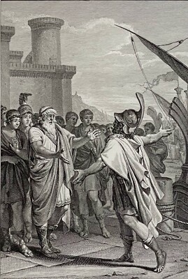 Die Metamorphosen D' Ovid Minos Accueillit By Pélée Und Phocus Kunstblatt 1806