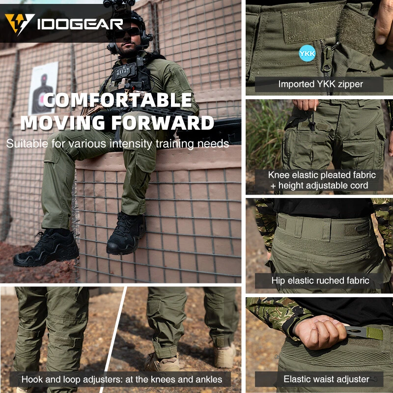 IDOGEAR Tactical G5 Pants Water Resistant Multi-pocket Heavy Tear Resistant Gear - Image 4 of 4