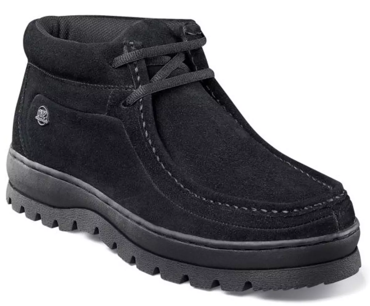 Stacy Adams Dublin II Moc Toe Black Suede 63169 11 Mens Shoes eBay