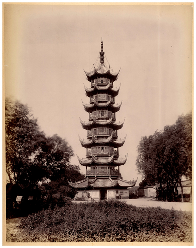 Tirage Albuminé Vintage Temple De Streerungum Inde - Format 18x24 Cm, Circa 1870, Original