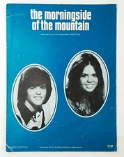 Morningside Of The Mountain Donny Marie Osmond Sheet Music Piano 1974 Vtg