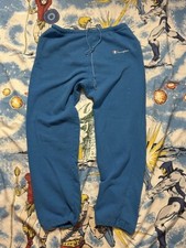 Vtg 80s Champion Made In The USA L Drawstring Sweatpants USA EUC Vintage Blue