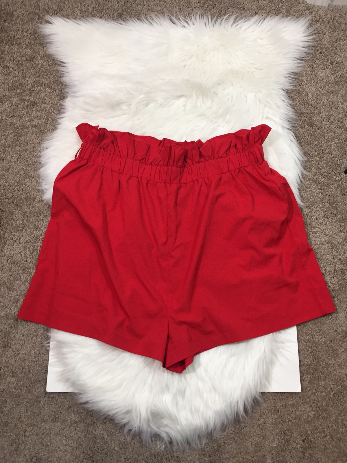 Pretty Little Things Basic Red  High Waisted Shor… - image 1
