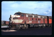 Original Slide - L&NW Louisiana & Northwestern 44 F7A ex-SP Houston TX 5-6-90
