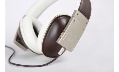 Polk Audio Buckle Headphones - Black/Silver - 3 button control, Microphone, New