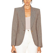 L'agence Chamberlain Blazer Jacket Comey Houndstooth Women's 8