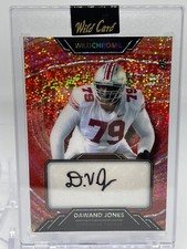 2023 Wild Card Wild Chrome Dawand Jones Autograph Red Sparkle Browns 2/6 (B73)
