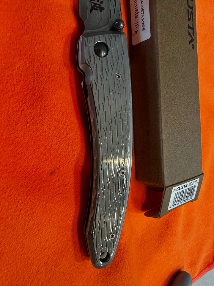 Carpeta grande McCusta Nami Damasco, navaja afilada perfección japonesa, ¡como nueva!! Foto 3 de 4