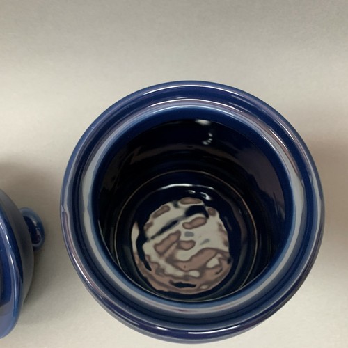 Certified International Corp CIC Blue Container Canister Jar with Lid 6 3/4 High - Picture 5 of 7