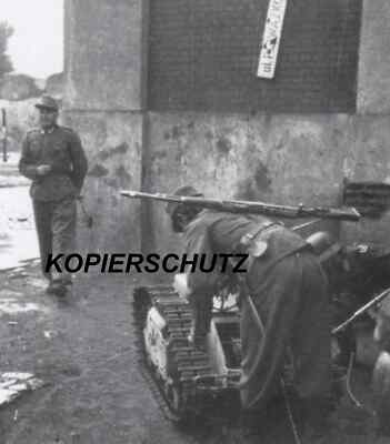 2. WELTKRIEG FOTO WARSCHAU 1944-POWAZKOWSKASTR ''GOLIAT'' FERNGESTEUERT IM EINSATZ