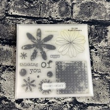 Close to My Heart D1186 RUSTIC FLOWERS My Acrylix Acrylic Stamps