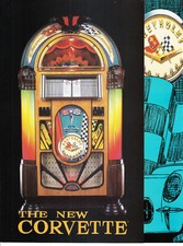 Rock-Ola Antique Apparatus 1998/99 Corvette CD juke box Flyer Brochure BRAND NEW