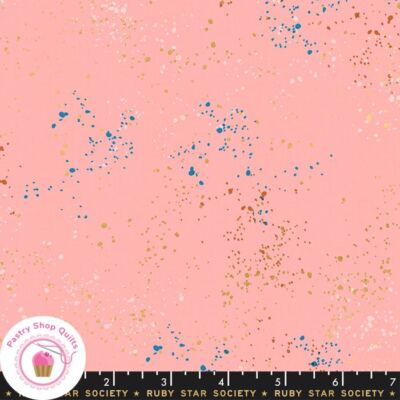 Moda SPECKLED METALLIC RS5027 37M Candy Pink Gold RUBY STAR Quilt Fabric Tonal