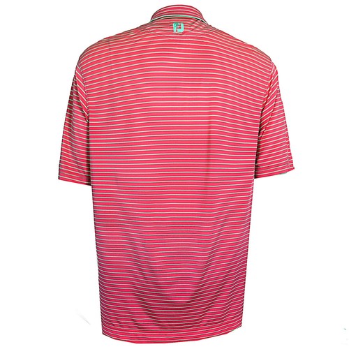 Footjoy Polo Shirt Men's Large SF Presidio Golf Course Logo Pink Stripe - Picture 2 of 10