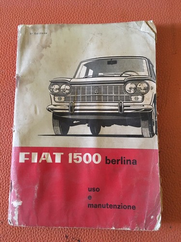 Libretto Uso Manutenzione Fiat 1500 Berlina .