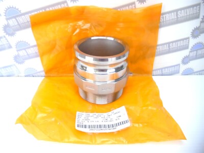 OPW KAMLOK - 633F-SS40, (633-F-4'') - 4'' MNPT SS MALE Cam-n-Groove ADAPTER (NEW)