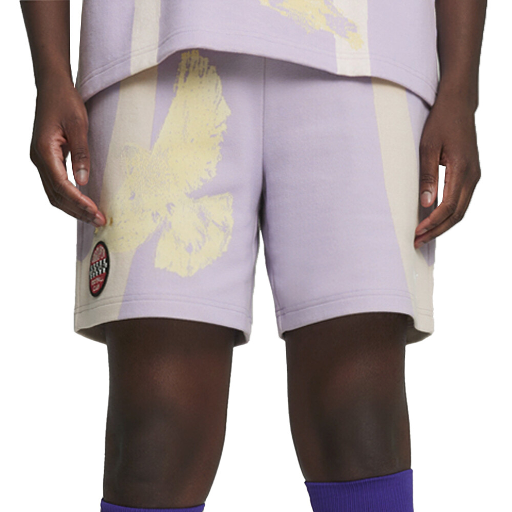 Puma  X Kidsuper Drawstring Shorts Mens Purple Casual Athletic Bottoms 62565435