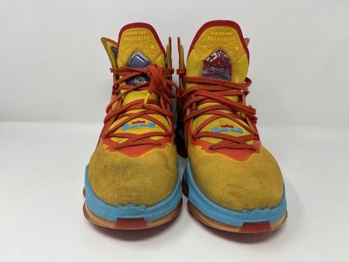 Nike LeBron 19 x Space Jam Tune Squad Para hombres Talla 9.5 Usado Sin Caja Amarillo Rojo Azul - Imagen 2 de 17