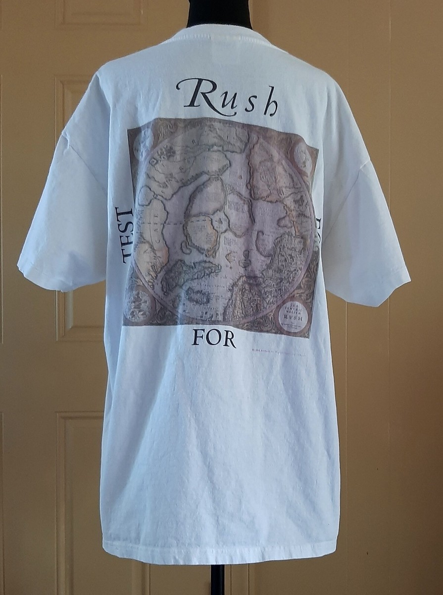 RUSH vintage size XL 1996 Test For Echo tour white T-Shirt | eBay