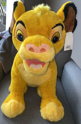Large Plush Plush SIMBA Lion King 25 INCH 63cm Disneyland Paris
