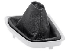 SCHALTMANSCHETTE FUR RENAULT KANGOO 3 2021-2026 SCHALTSACK ECHTELEDER NAHT GRAU