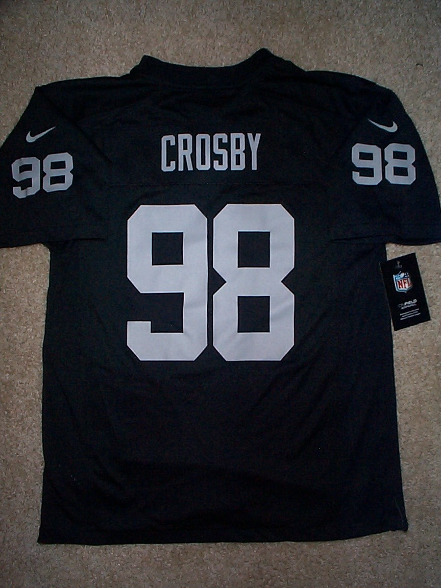 2025-2026) NIKE Raiders MAXX CROSBY nfl Jersey YOUTH KIDS
