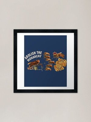 Abolish The Monarchy Framed Art Pri Framed Wall Art Poster Canvas Print Picture