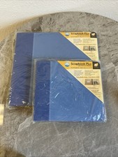 Set of Two Blue American Traditional Scrapbooks Unopened 12x12 8x8 Scrapbooks