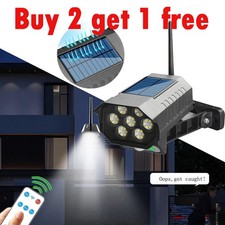 Lampara Tipo Camara Faro LED Recargable Solar de Seguridad Para Exterior Hogar