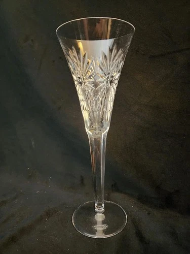 A Vintage Toasting Set of "Health" Waterford Champagne Flutes