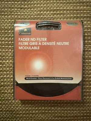 Cameron MC Fader ND Filter 77MM Multi Coated Neutral Density (NEVER USED)