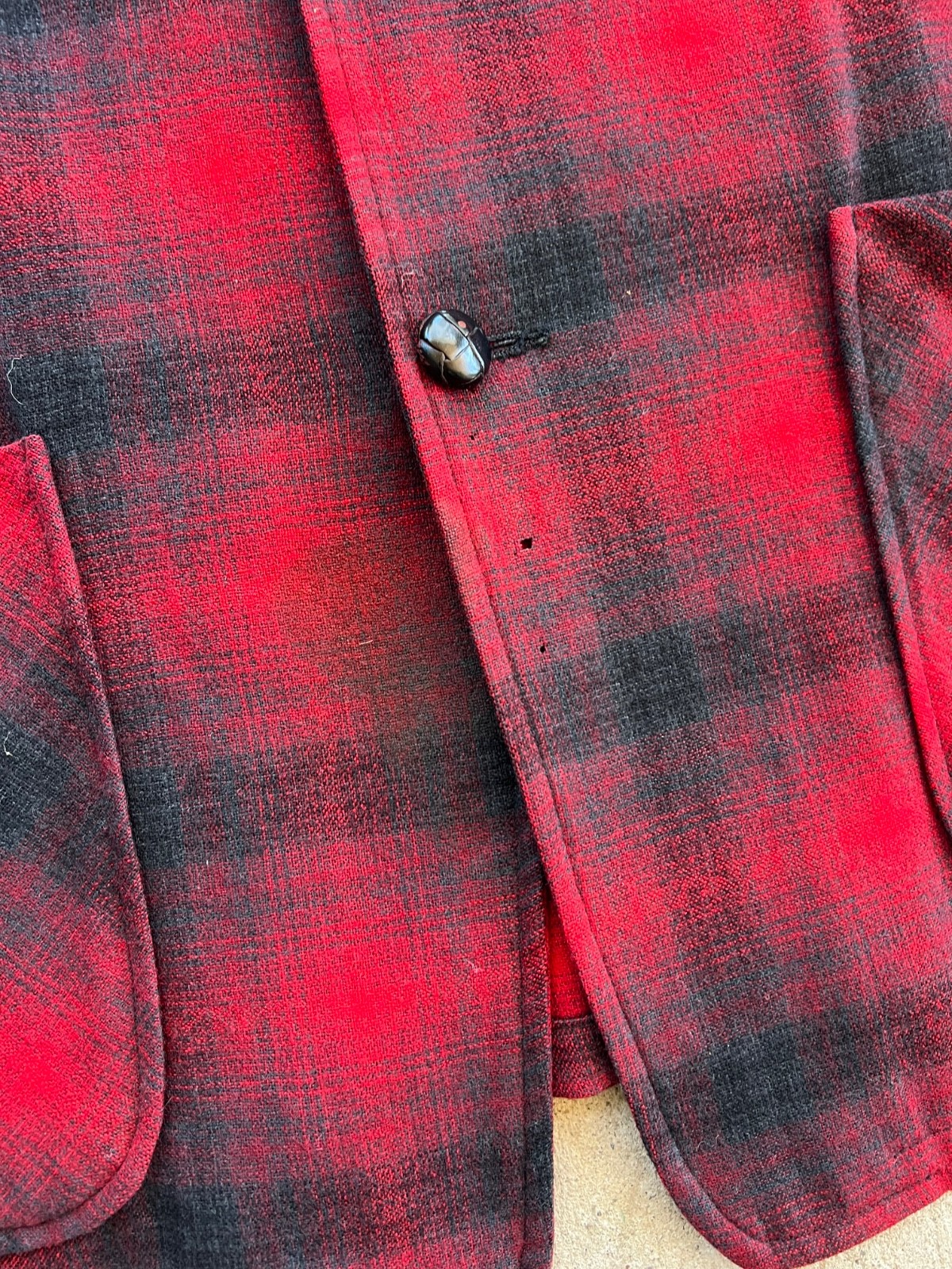 Vintage Pendleton Blazer Shadow Plaid Flannel Med… - image 10