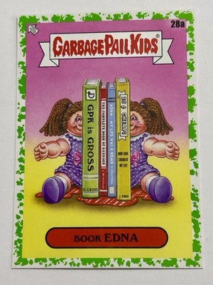 Garbage Pail Kids Bookworm Book Worm Parody Green Border BOOK EDNA #28a
