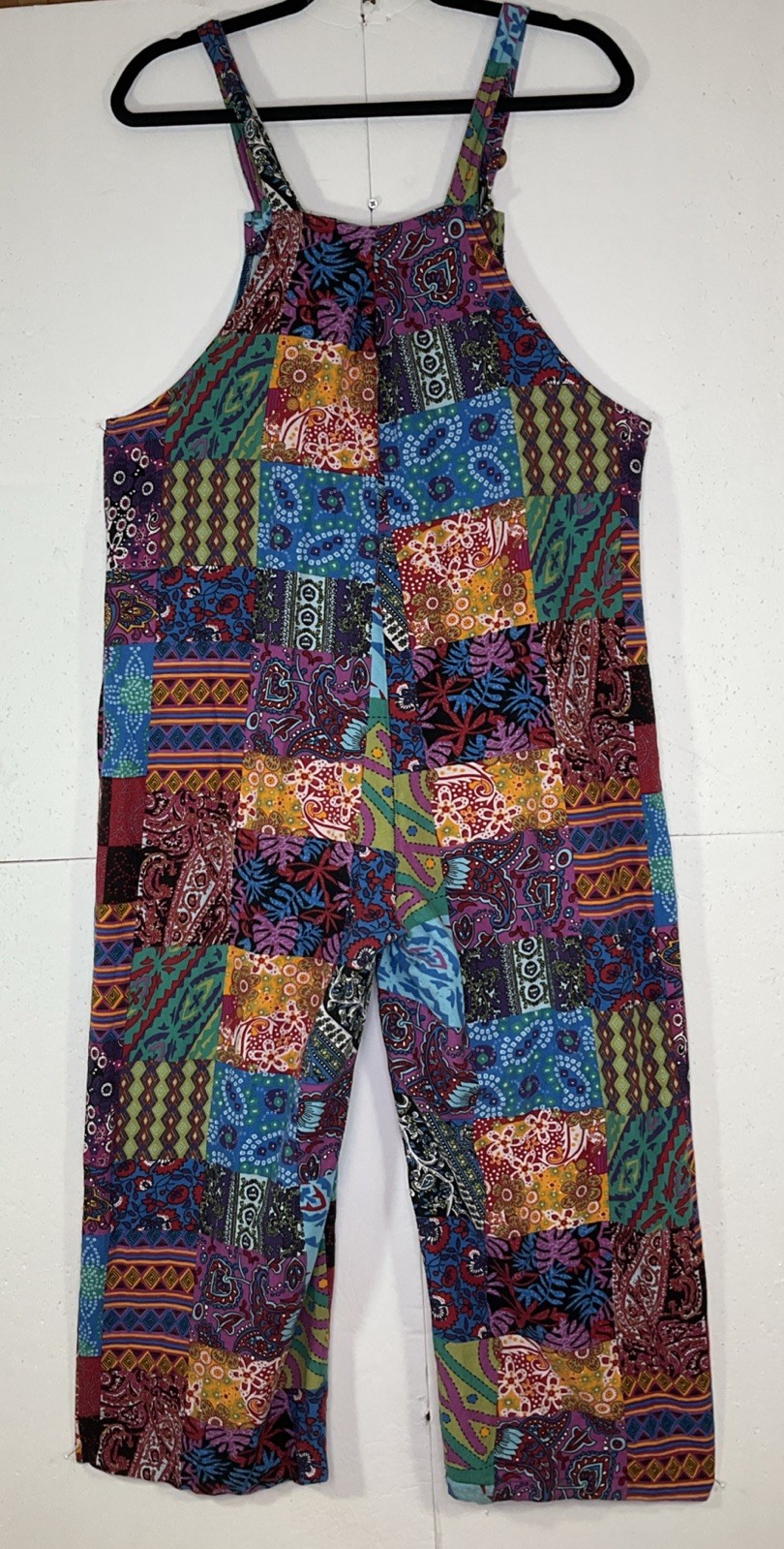 Patchwork Hippy Boho Dungarees Overalls Jumpsuit … - image 2