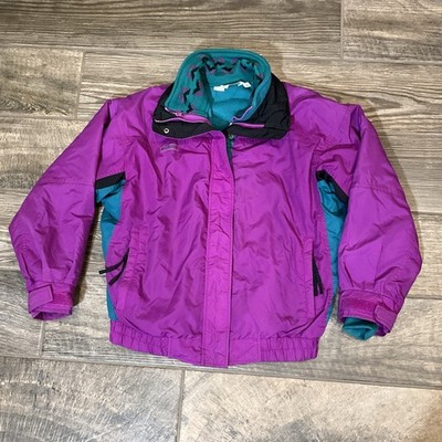 Columbia 90s Vintage 2-in-1 Radial Bugaboo Ski Jacket Purple/Blue - Women's Sz M