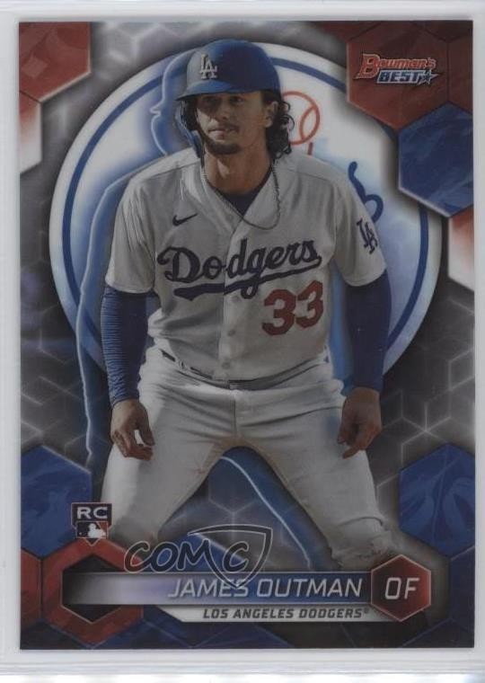 2023 Bowman's Best Refractor James Outman #63 Rookie RC