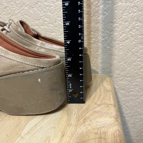 Mudd Women's Y2K 90s Chunky Platform Leather Mules Clogs Size 7.5 W - Picture 6 of 6