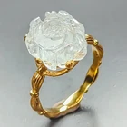 Vintage ring Natural Aquamarine Ring 925 Sterling Silver Size 7.5 /R467627