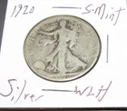 Silver 1920 s San Francisco Mint Silver Walking Liberty Half Dollar 1/2 WLH