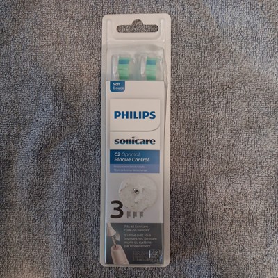 Philips Sonicare Genuine C2 Optimal Plaque Control Toothbrush Heads, 3 Brush Hea