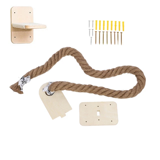 Adjustable Cat Tree Climbing Rope Set For Endless Fun Indoor Activities
