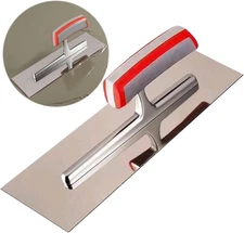 11.8X3.8 Inch Concrete Finishing Trowel - Premium Stainless Steel Masonry Tool f