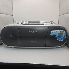 Sony CFD-S01 CD Radio Cassette-Corder Tape CD AM/FM Player Mega Bass Works