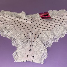 MAIDENFORM NUDE FLORAL HIPSTER PANTIES W LACE TRIM / XXL / 9